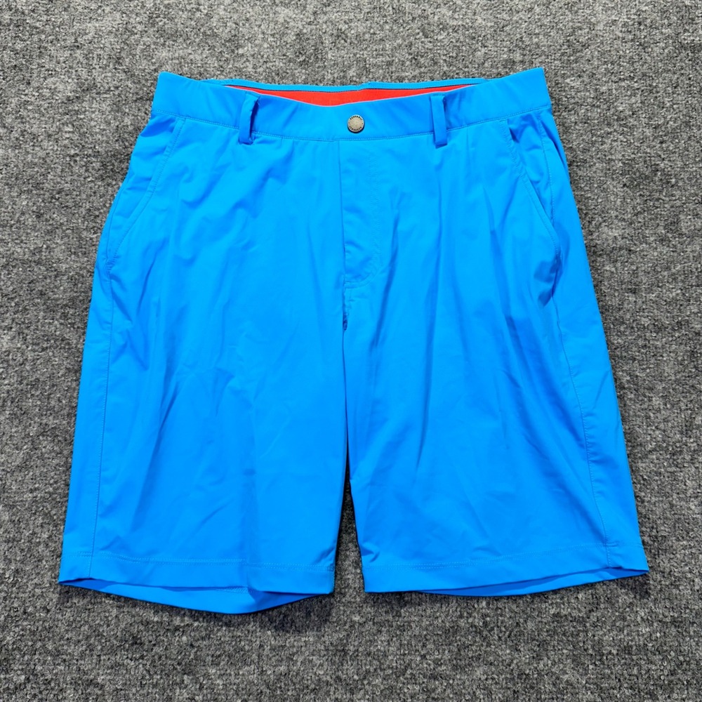 Redvanly Golf Shorts Mens Medium Blue Athletic Performance Activewear